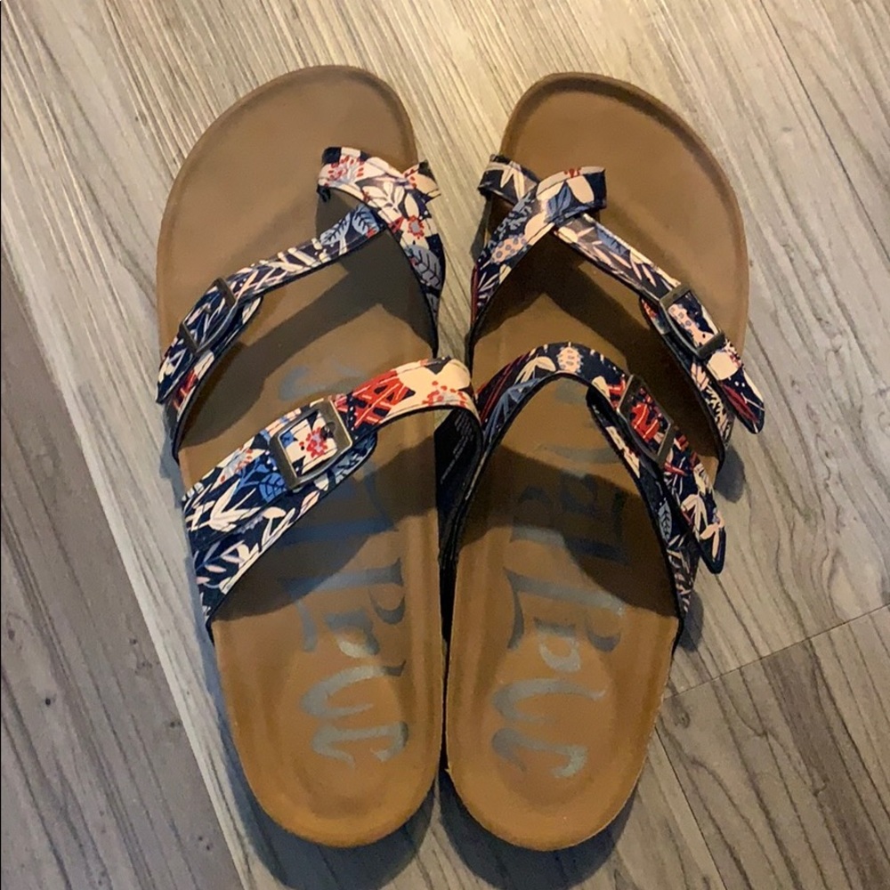 Floral Print Sandals
